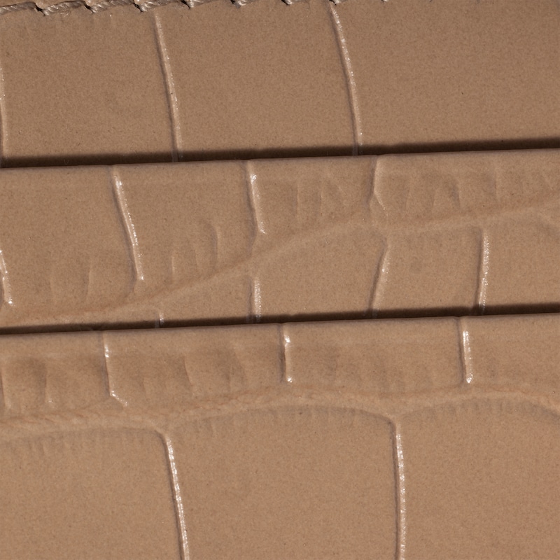 Porte-cartes en cuir à imprimé croco