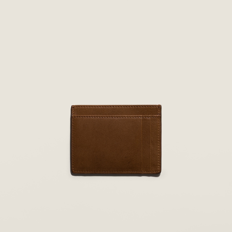 Nappa leather card holder