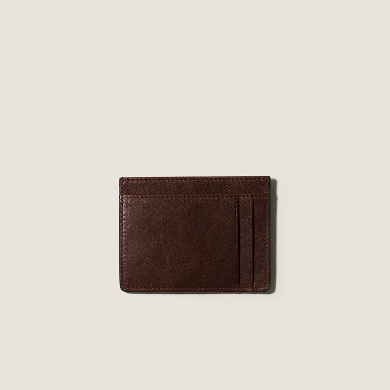 Nappa leather card holder