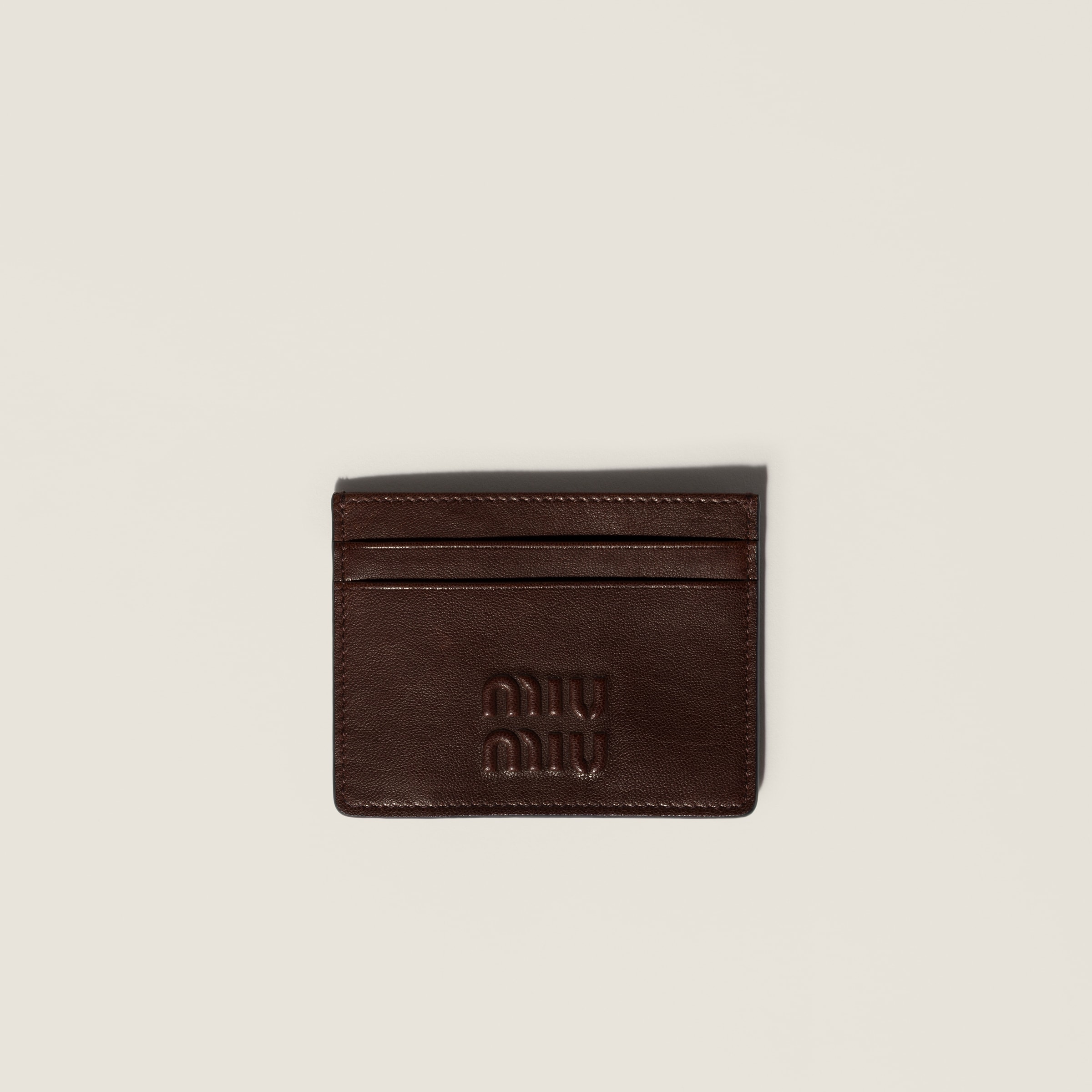 Nappa leather card holder from Miu Miu - $380