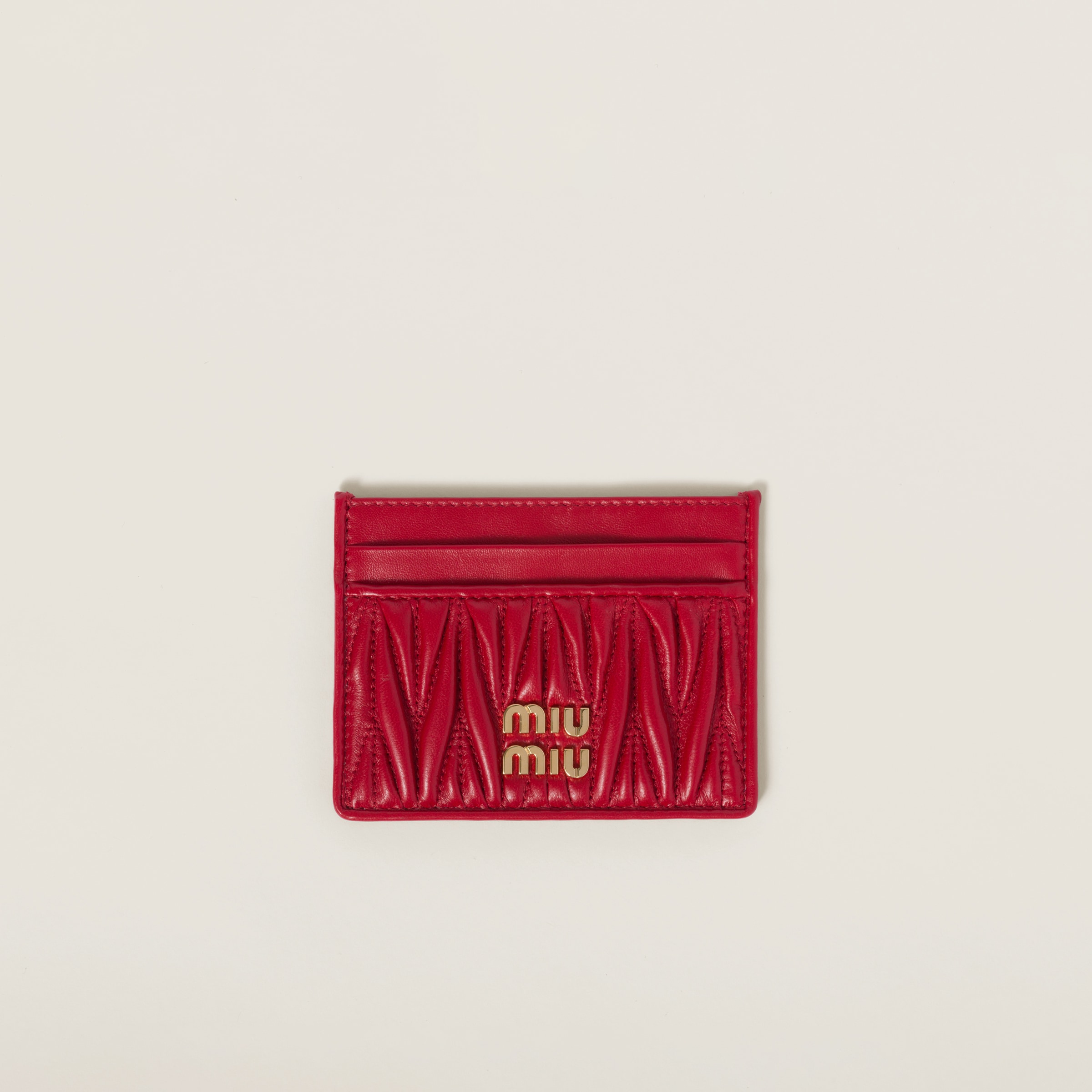 Miu miu matelasse card holder new arrivals