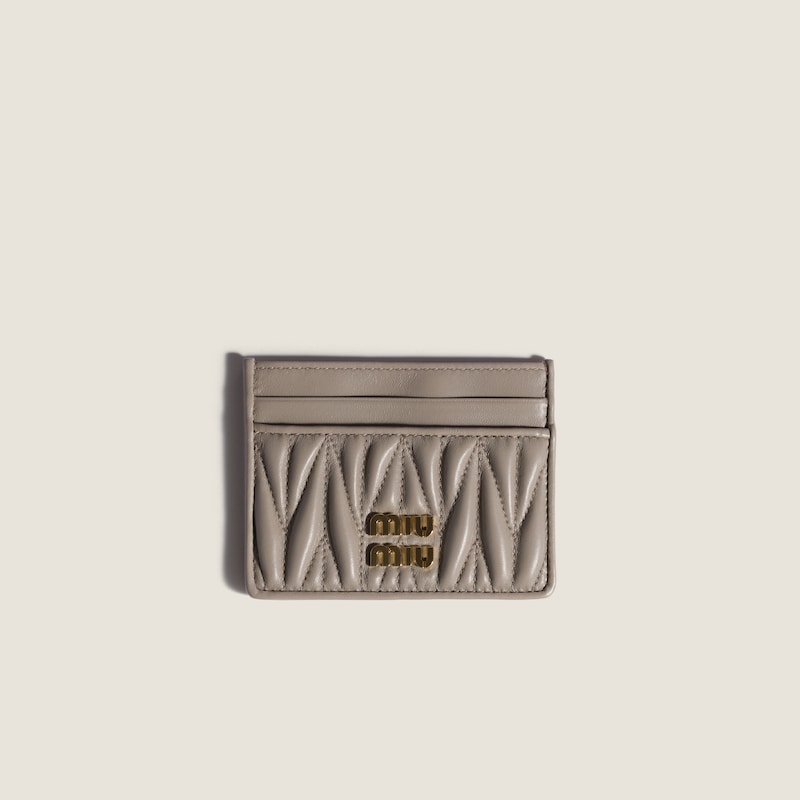 Matelasse Nappa Leather Card Holder