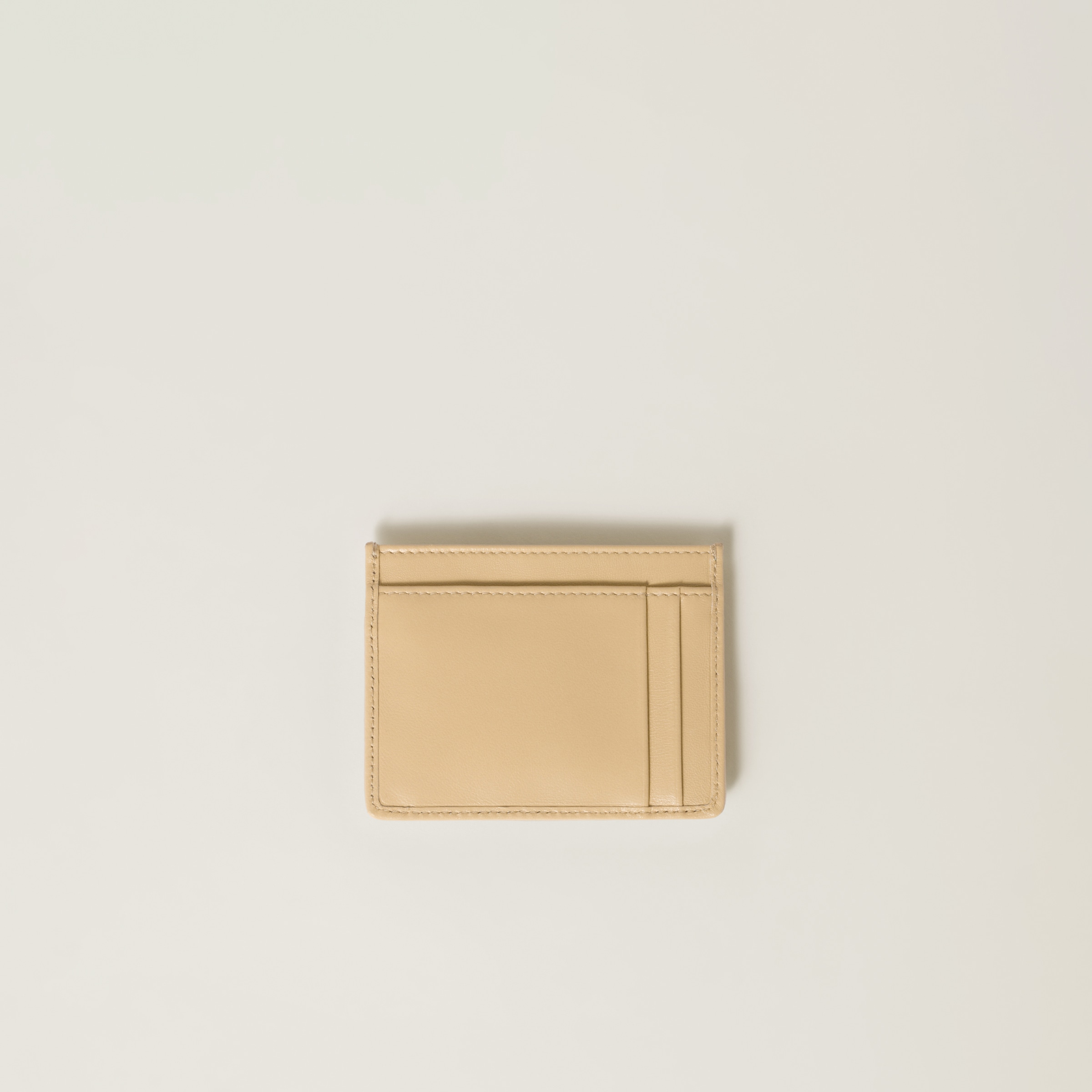 Soy Green Matelassé Nappa Leather Card Holder | Miu Miu