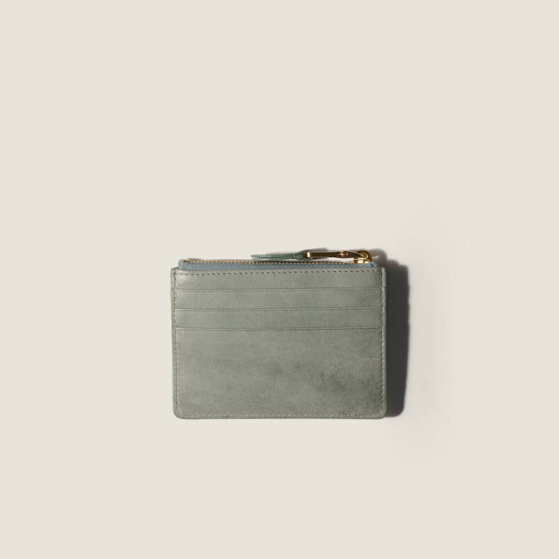 Nappa leather card holder