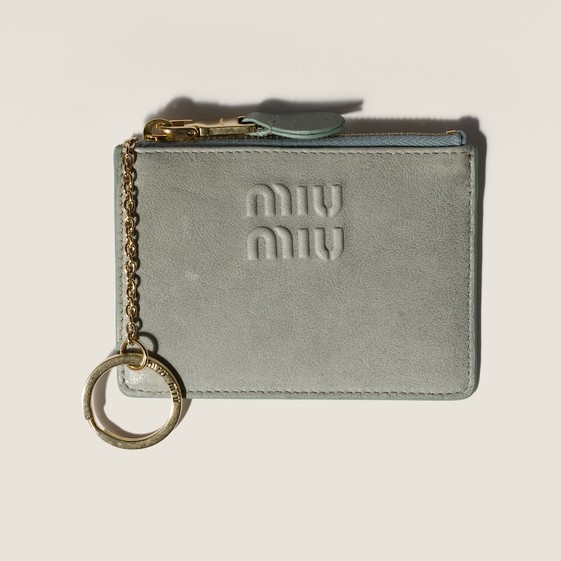 Nappa leather card holder