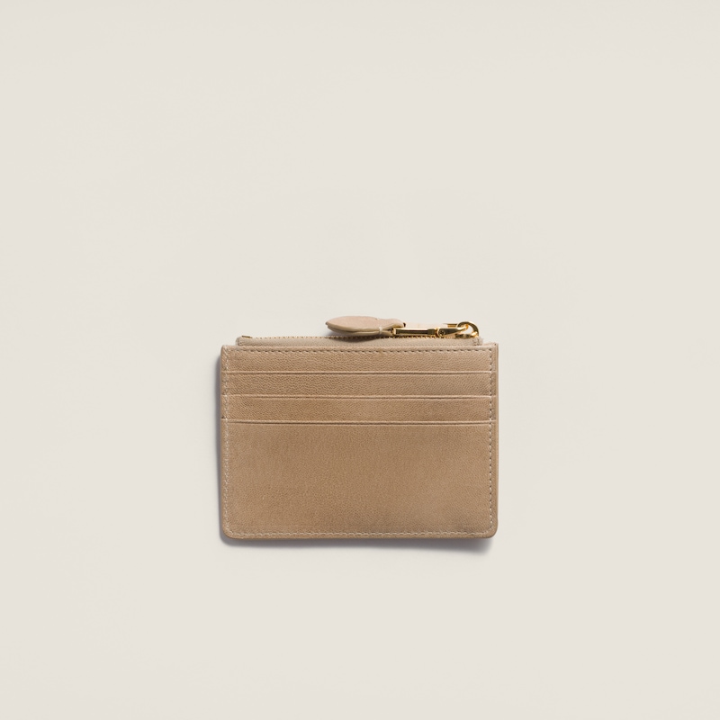 Nappa leather card holder