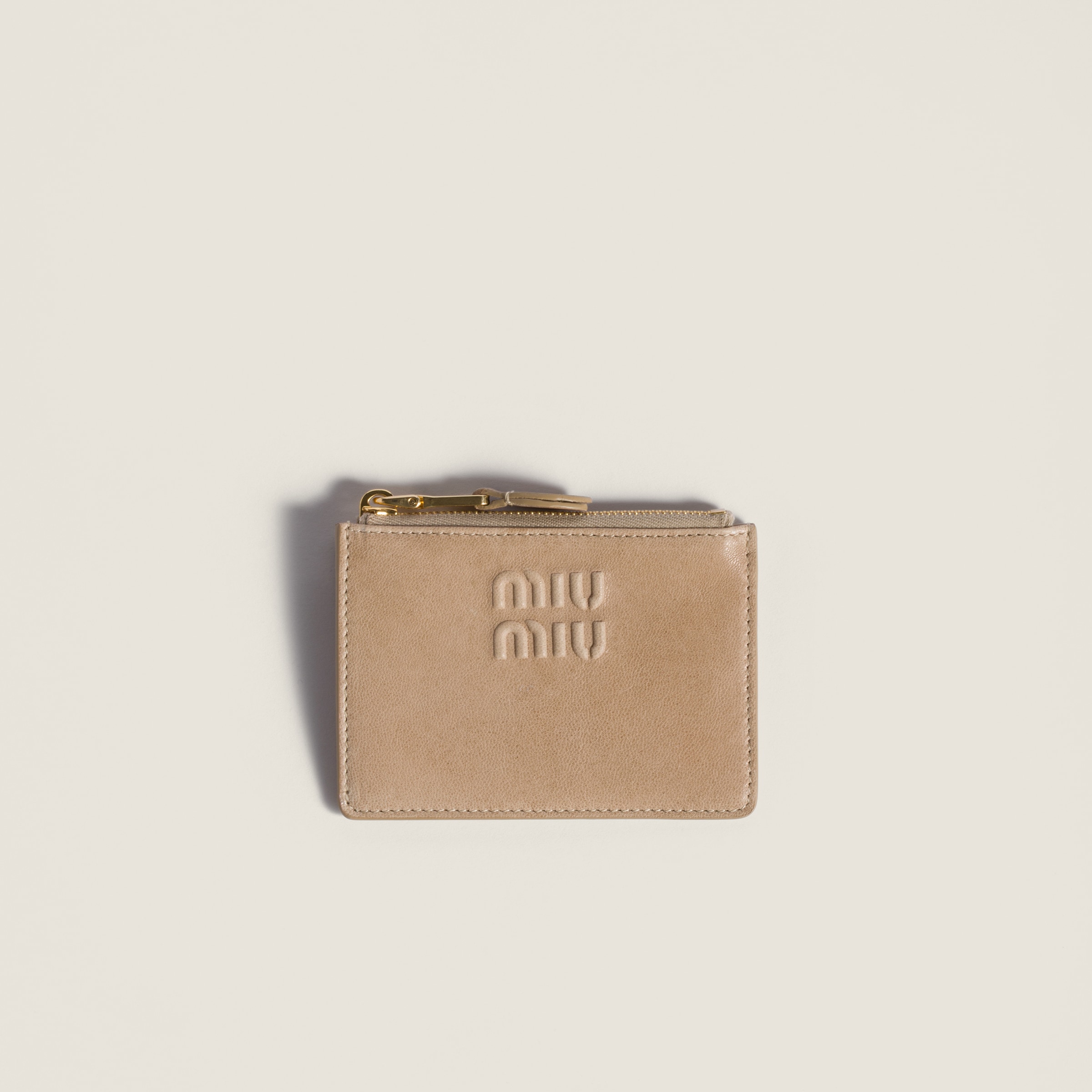 Nappa leather card holder