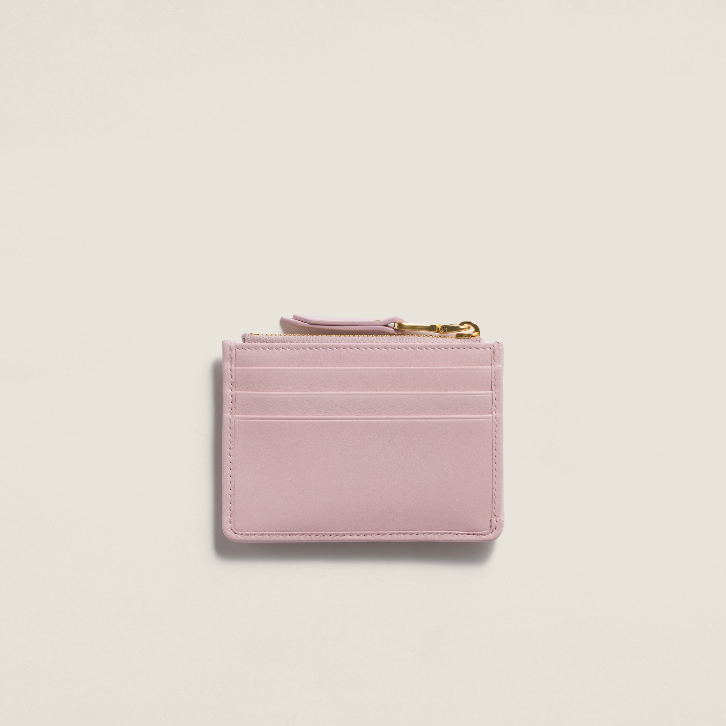 MiuMiu マトラッセ カードホルダー ナッパレザー ピンク ピンク マテラッセ ナッパレザー カードホルダー | Miu Miu