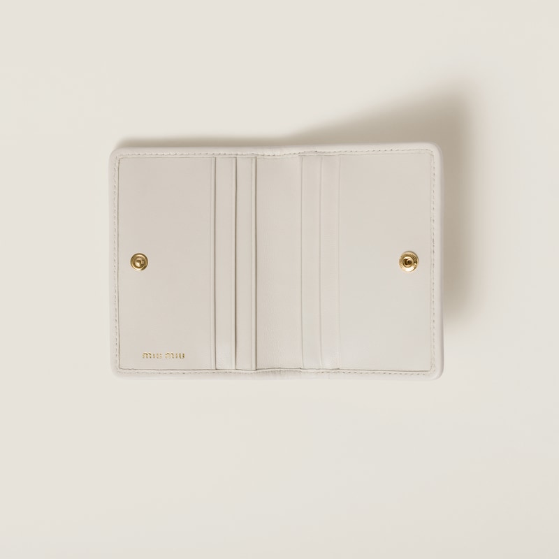 Kartenetui aus Matelassé-Nappaleder