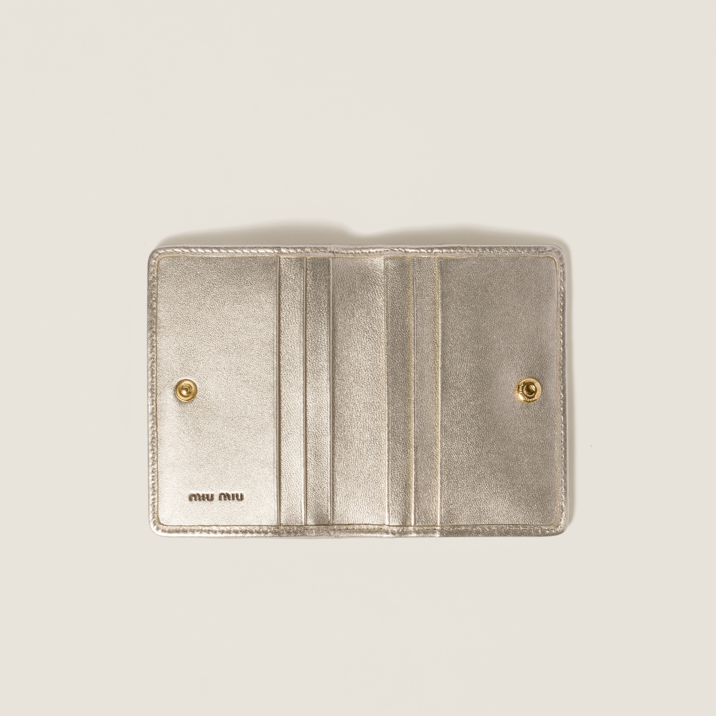 ★MiuMiu★ Matelasse Flap Card Holder Marigold 5MC103AFPPF00 34439794~