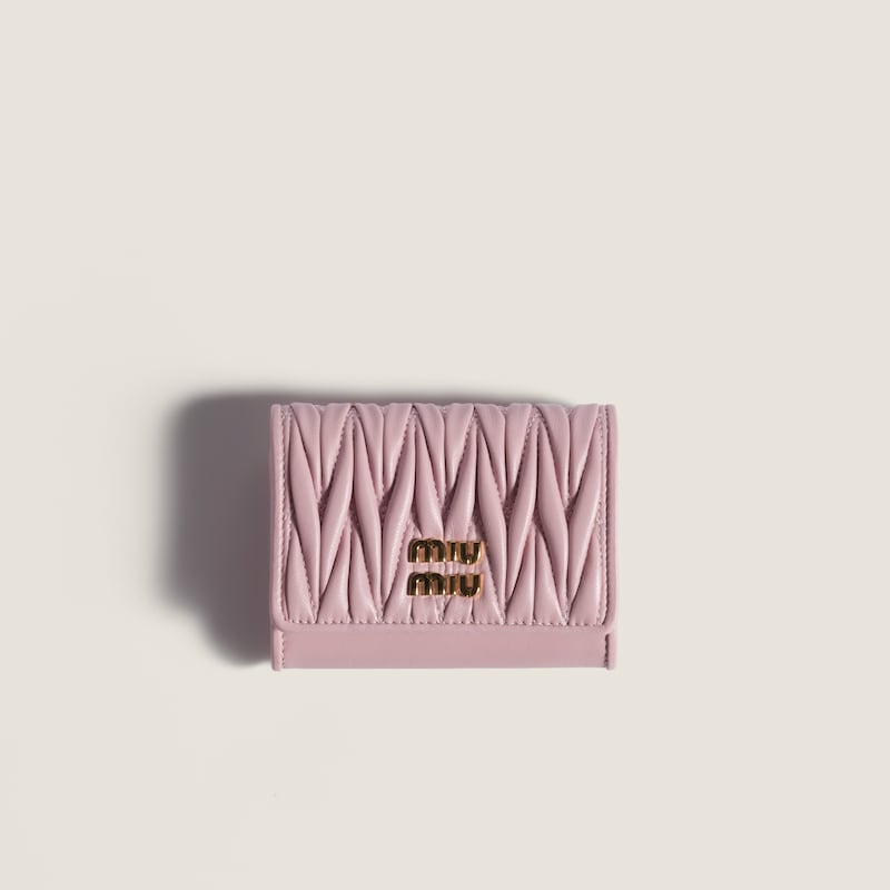 Matelasse Nappa Leather Card Holder
