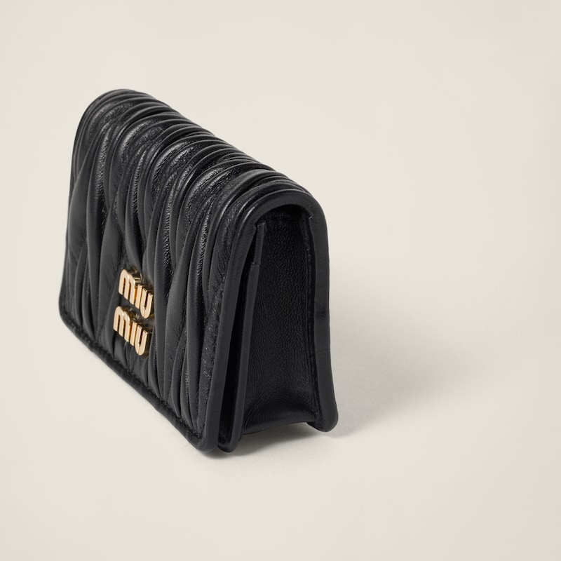 Portacarte in nappa matelassé