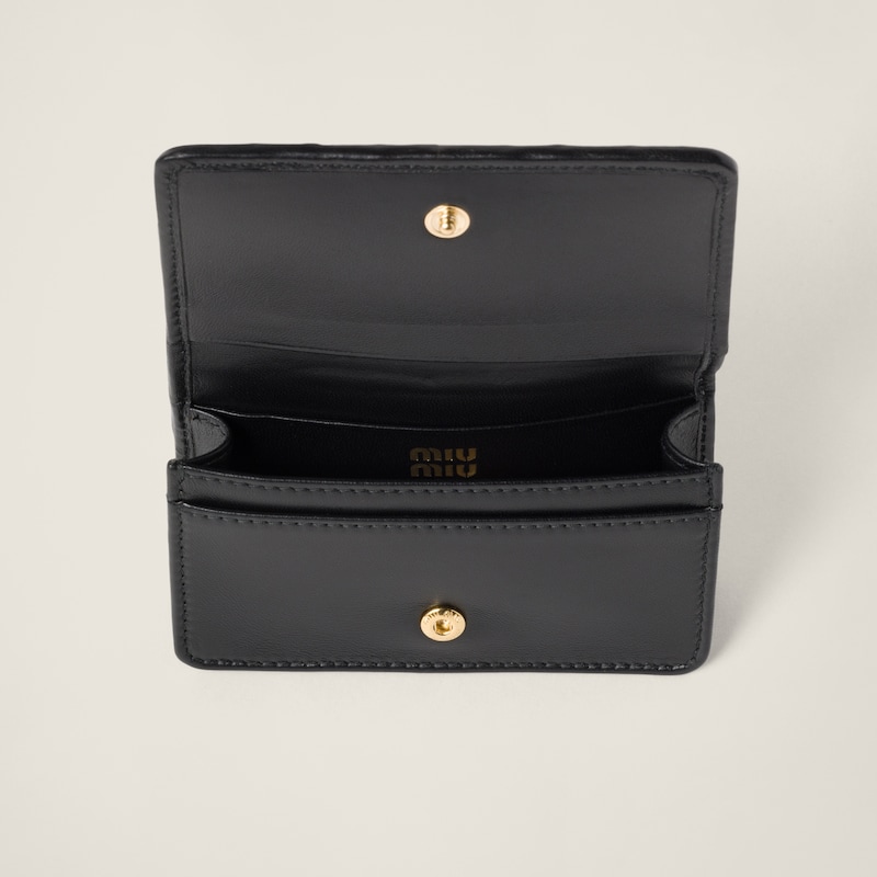 Portacarte in nappa matelassé