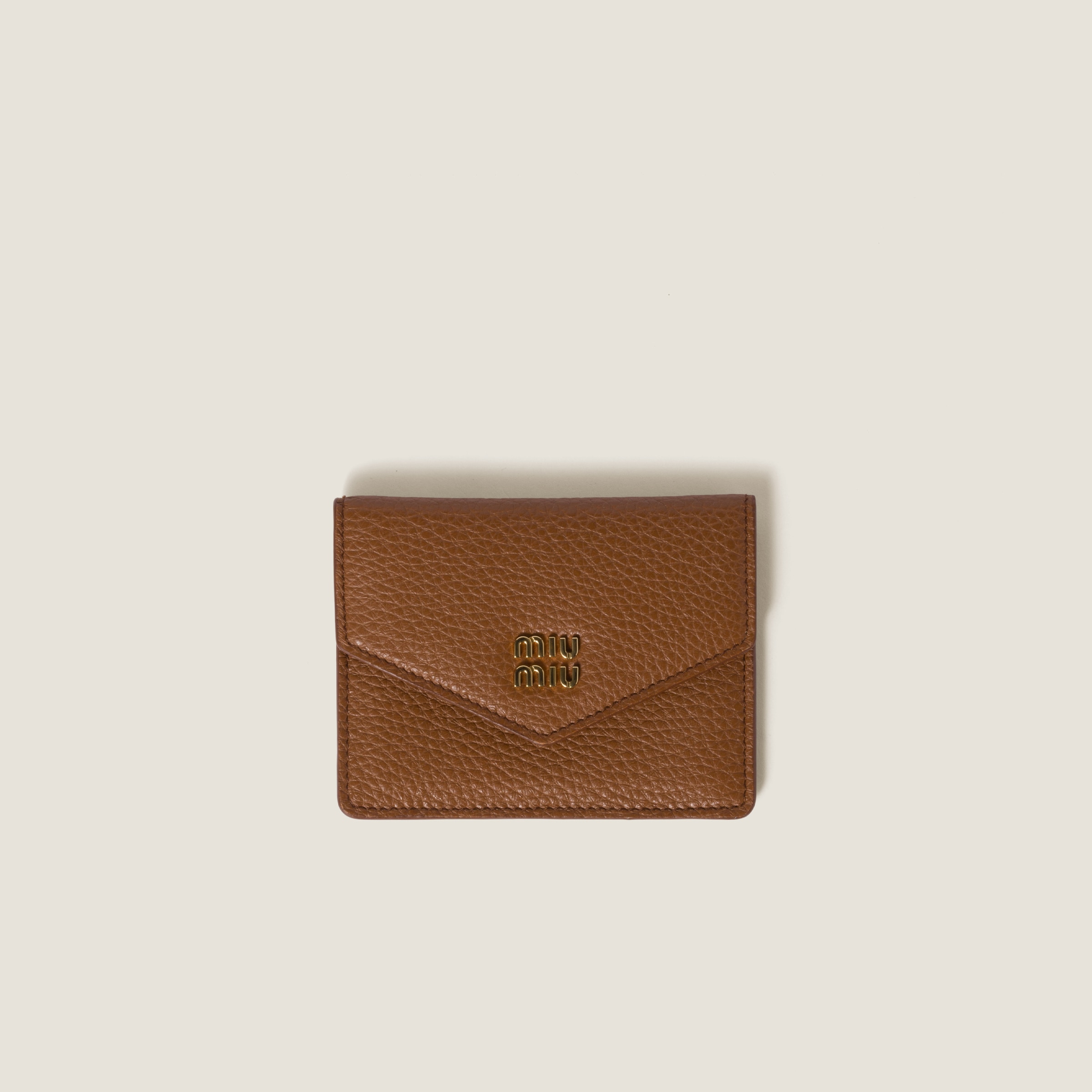 Oak Nappa Leather Card Holder | Miu Miu