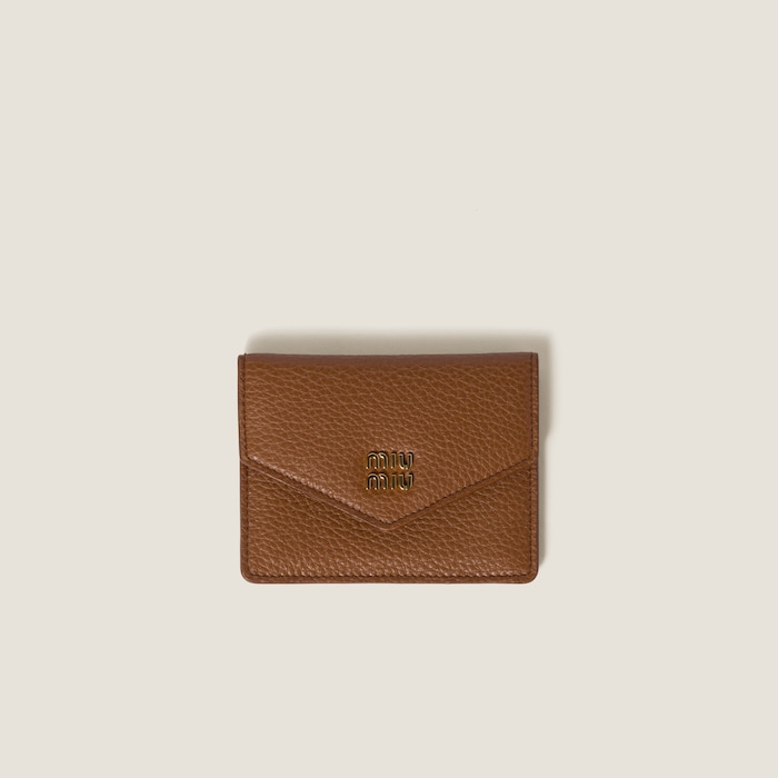 MiuMiu】ミュウミュウ ロゴ レザー カードケース (MiuMiu/カード