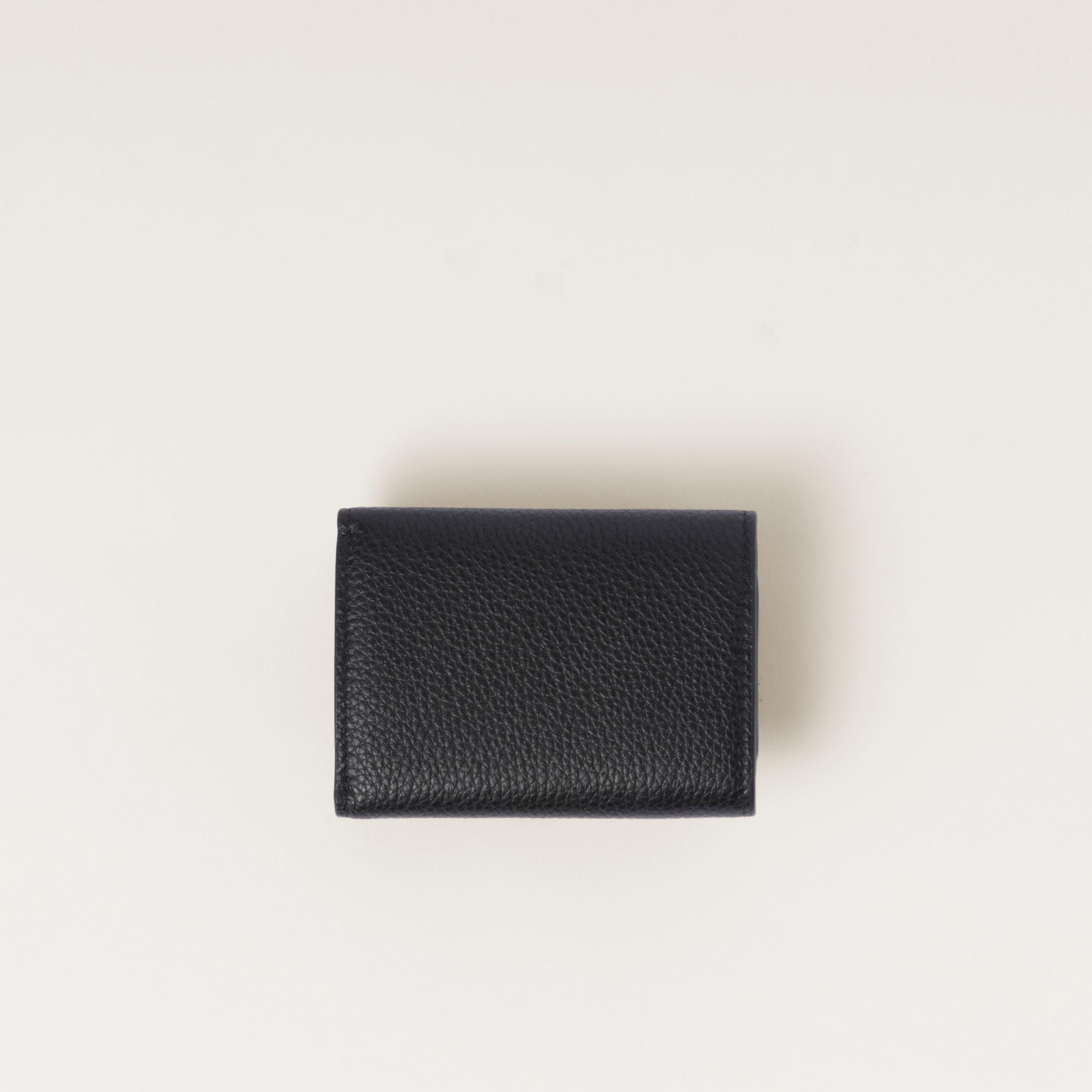 Miu Miu｜HALF-LENGTH WALLETS (5MH021 ADT7 F0002) Black Small Leather Wallet | Miu Miu