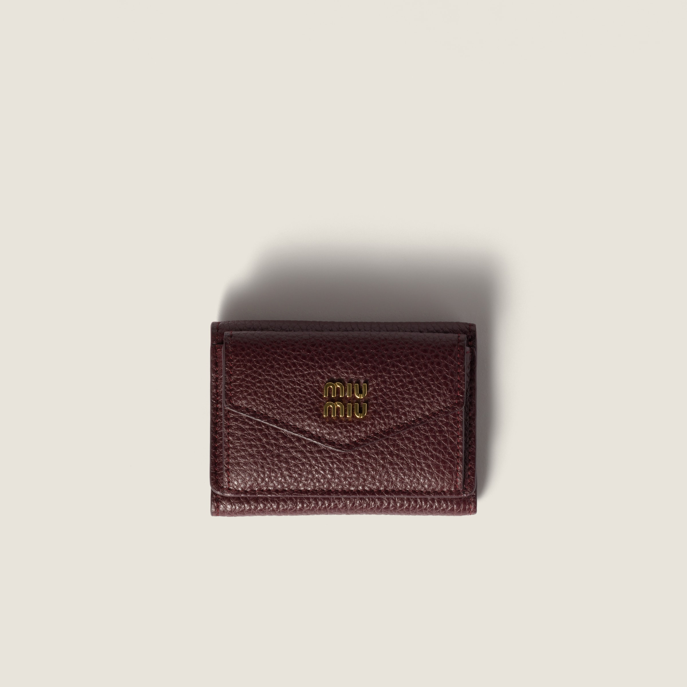ボルドー ヴィッテロダイノレザー 財布 | Miu Miu