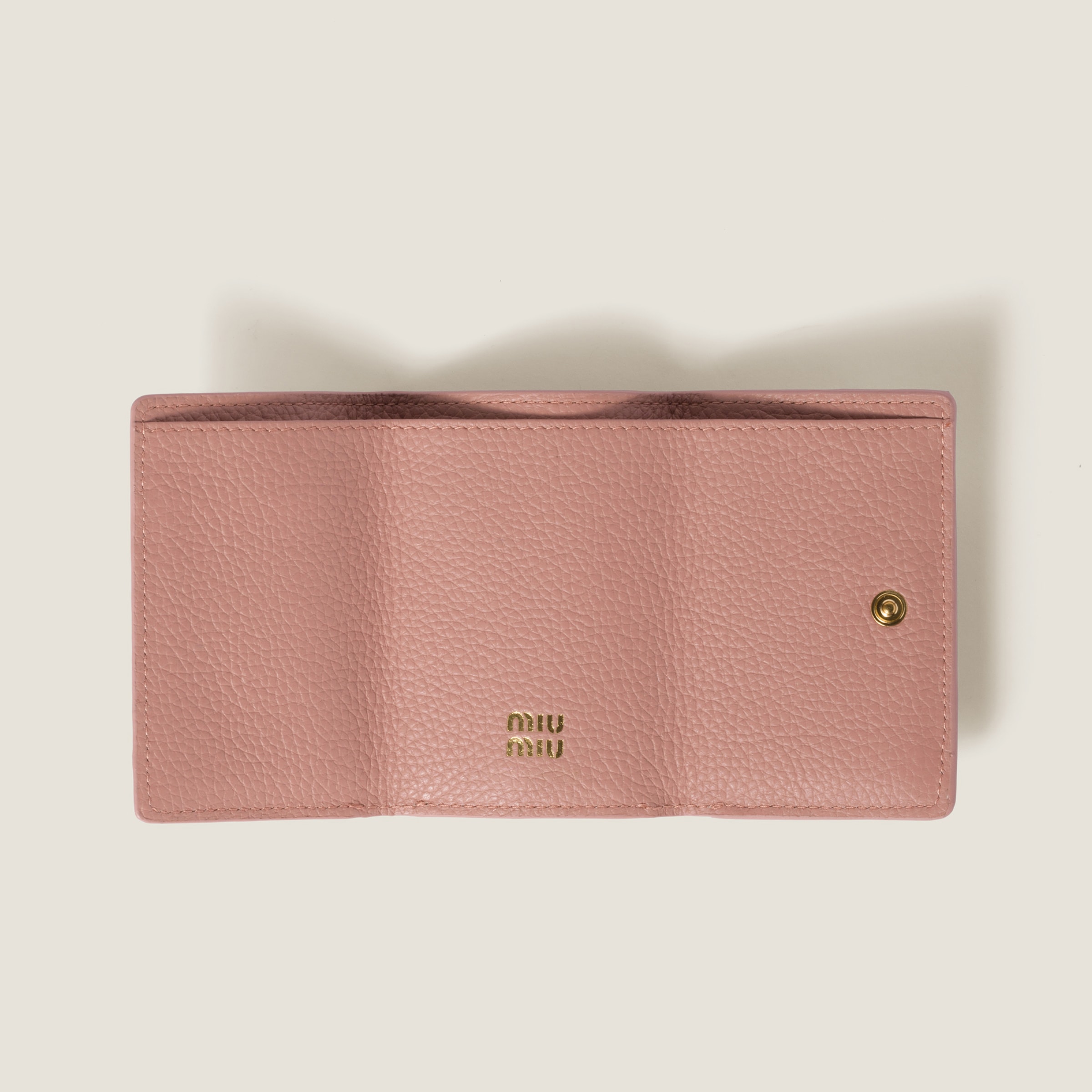 Orchid Pink Small Leather Wallet | Miu Miu