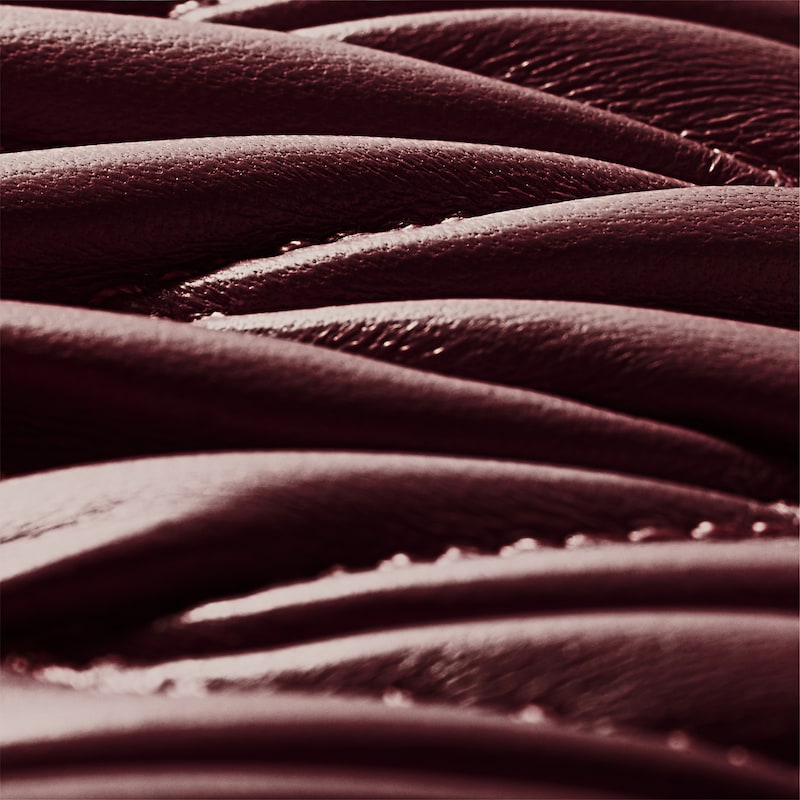 Small matelassé nappa leather wallet