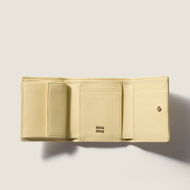 Cartera de napa Matelassé pequeña
