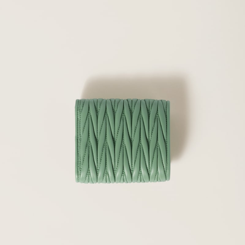 Kleine Geldbörse aus Matelassé-Nappaleder