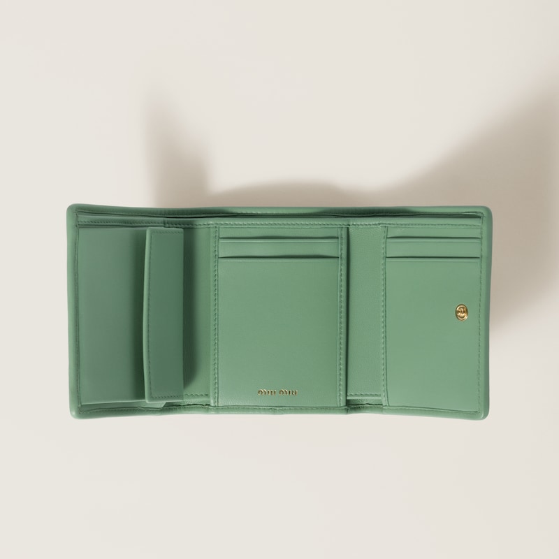 Kleine Geldbörse aus Matelassé-Nappaleder