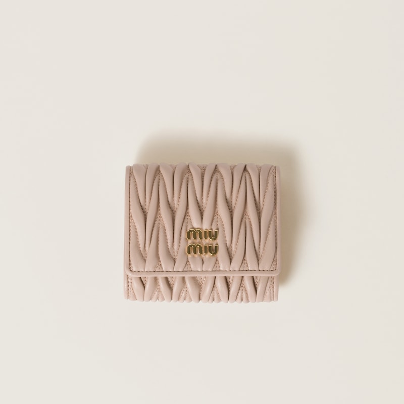 Small Matelasse Nappa Leather Wallet