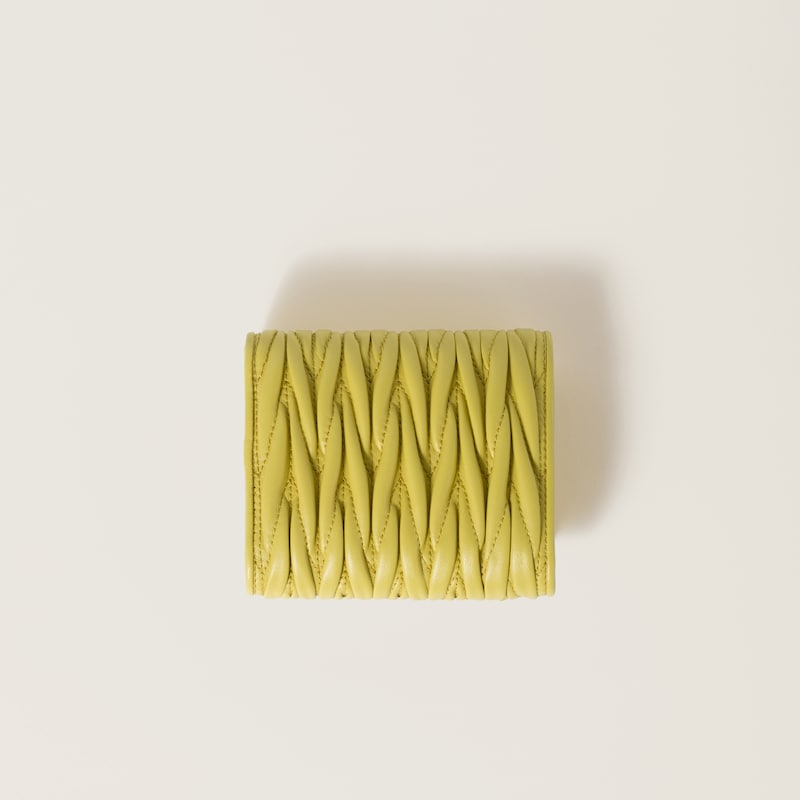 Kleine Geldbörse aus Matelassé-Nappaleder