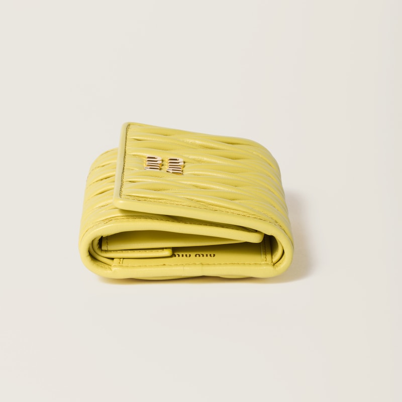 Kleine Geldbörse aus Matelassé-Nappaleder