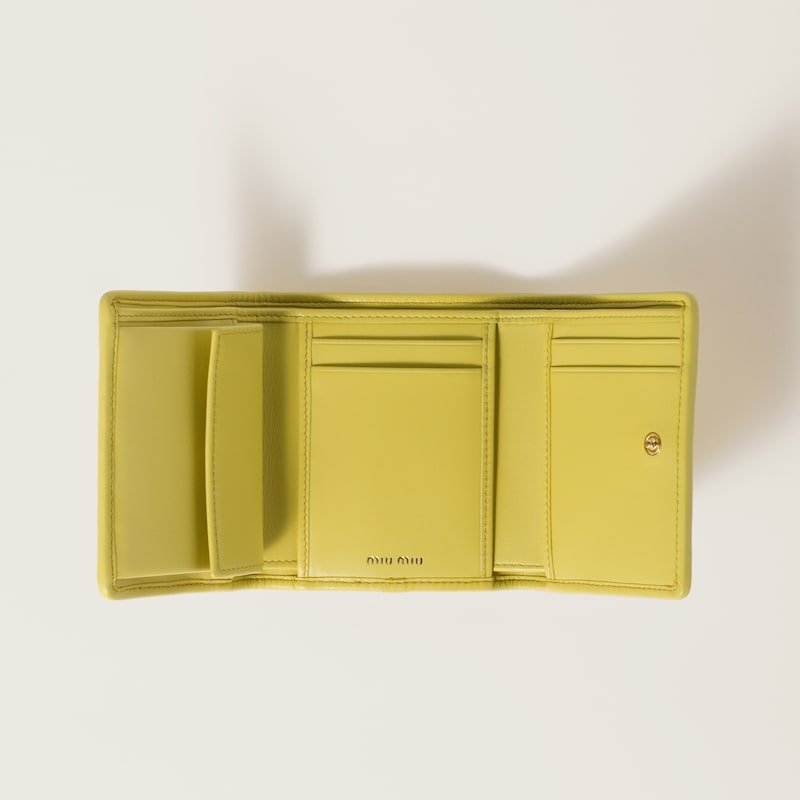 Kleine Geldbörse aus Matelassé-Nappaleder