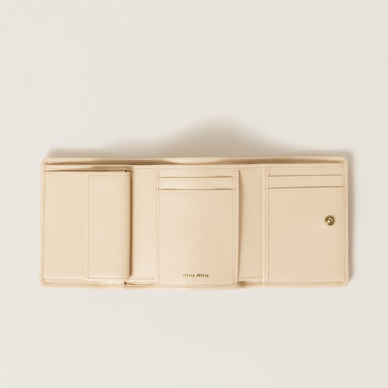 Kleine Geldbörse aus Matelassé-Nappaleder