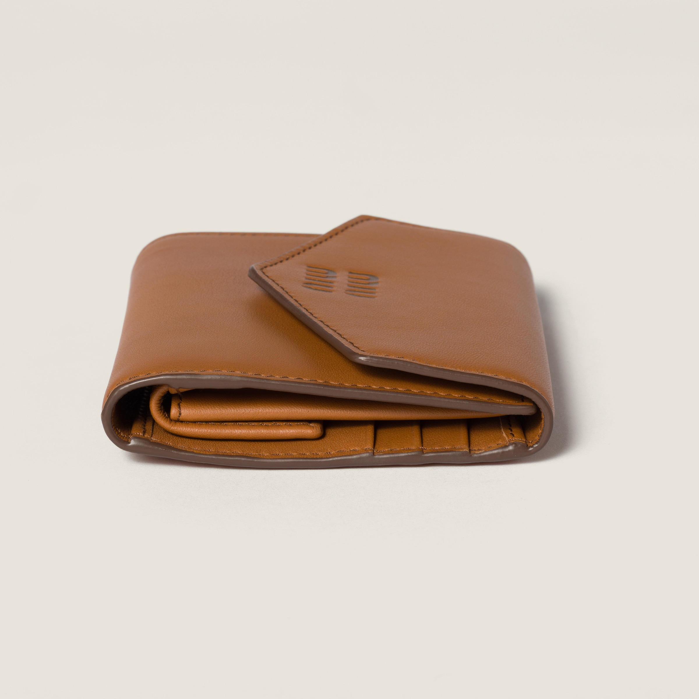 ★MIU MIU★25SS★Small Leather Wallet Cognac 5MH0432CVXF0046 MIU MIU SMALL LEATHER WALLET COGNAC – Blank Room