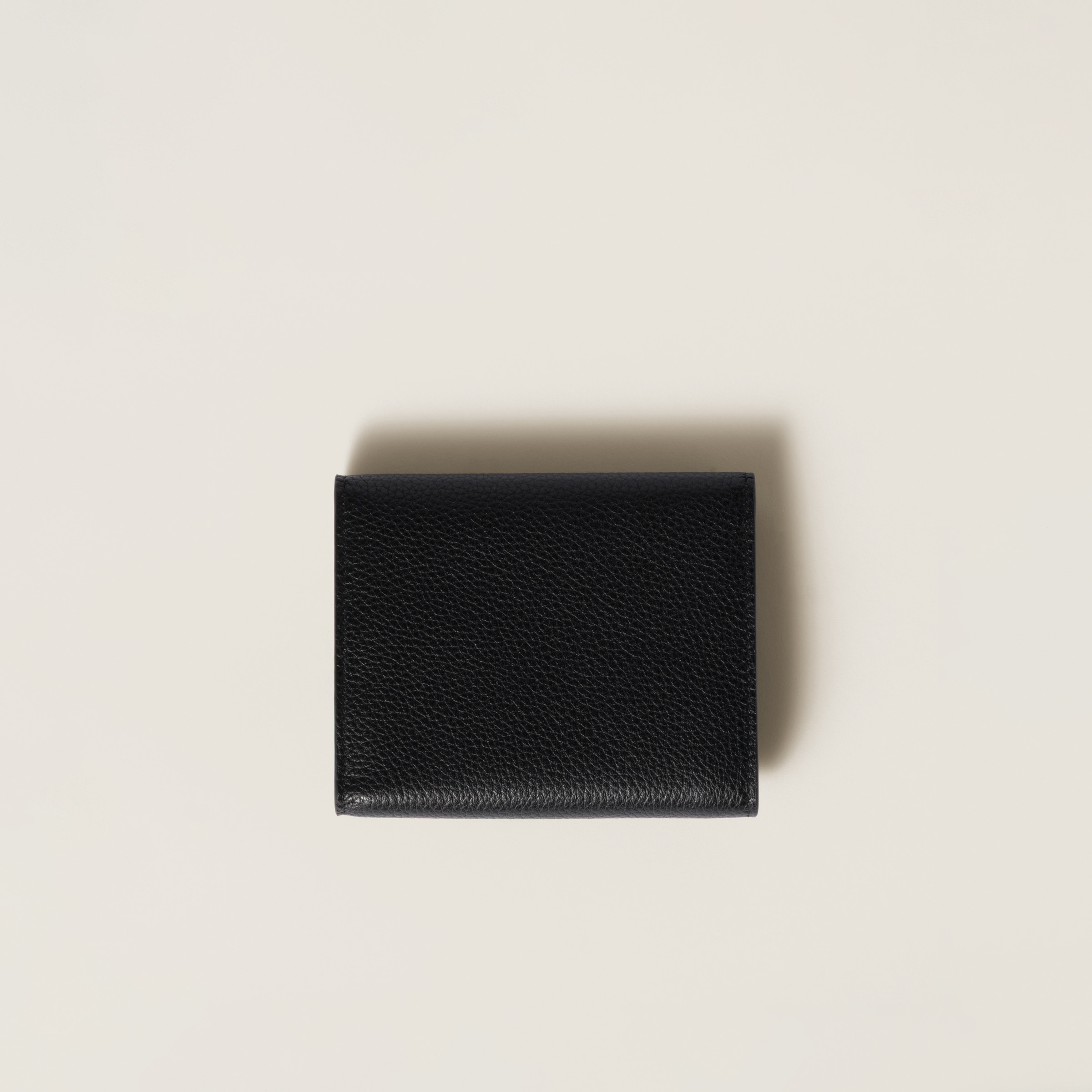 ブラック レザー 財布 | Miu Miu