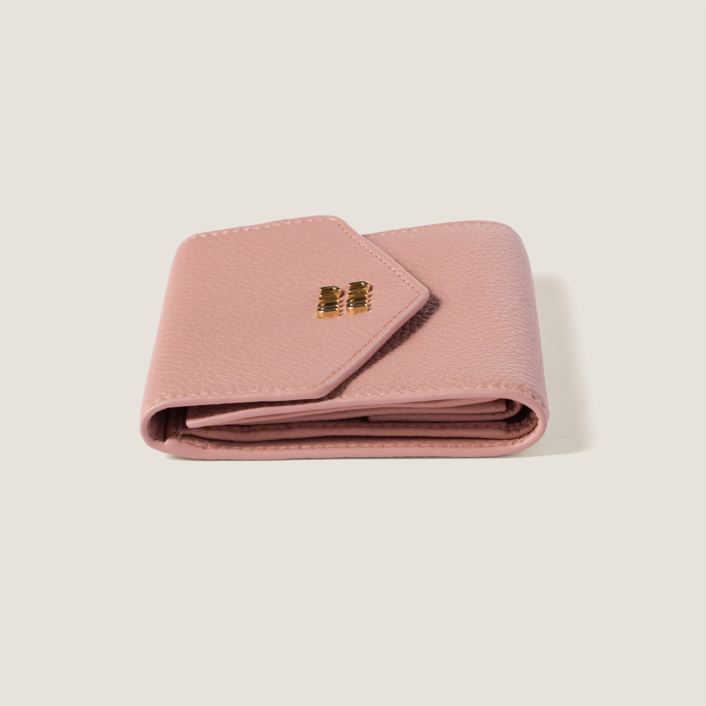 Orchid Pink Small Leather Wallet | Miu Miu