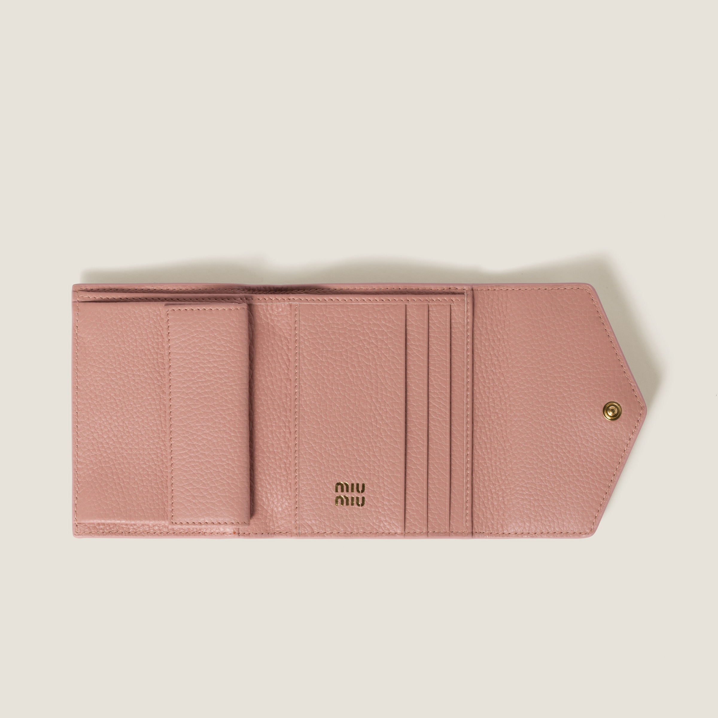 オーキッドピンク レザー 財布 | Miu Miu