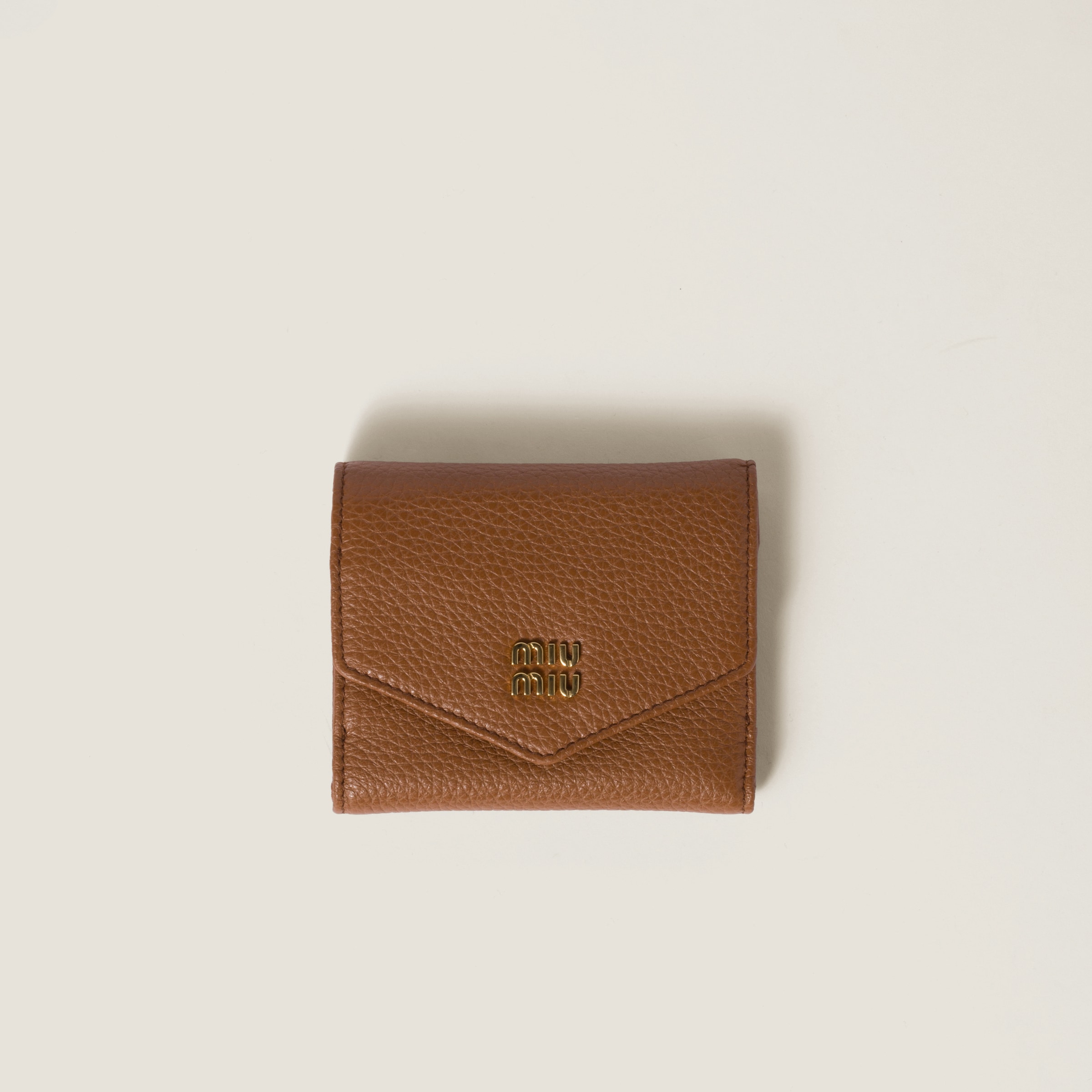 財布・小物その他 MIU MIU Burgundy Leather Wallet Miu Miu Wallet: Plissé Leather