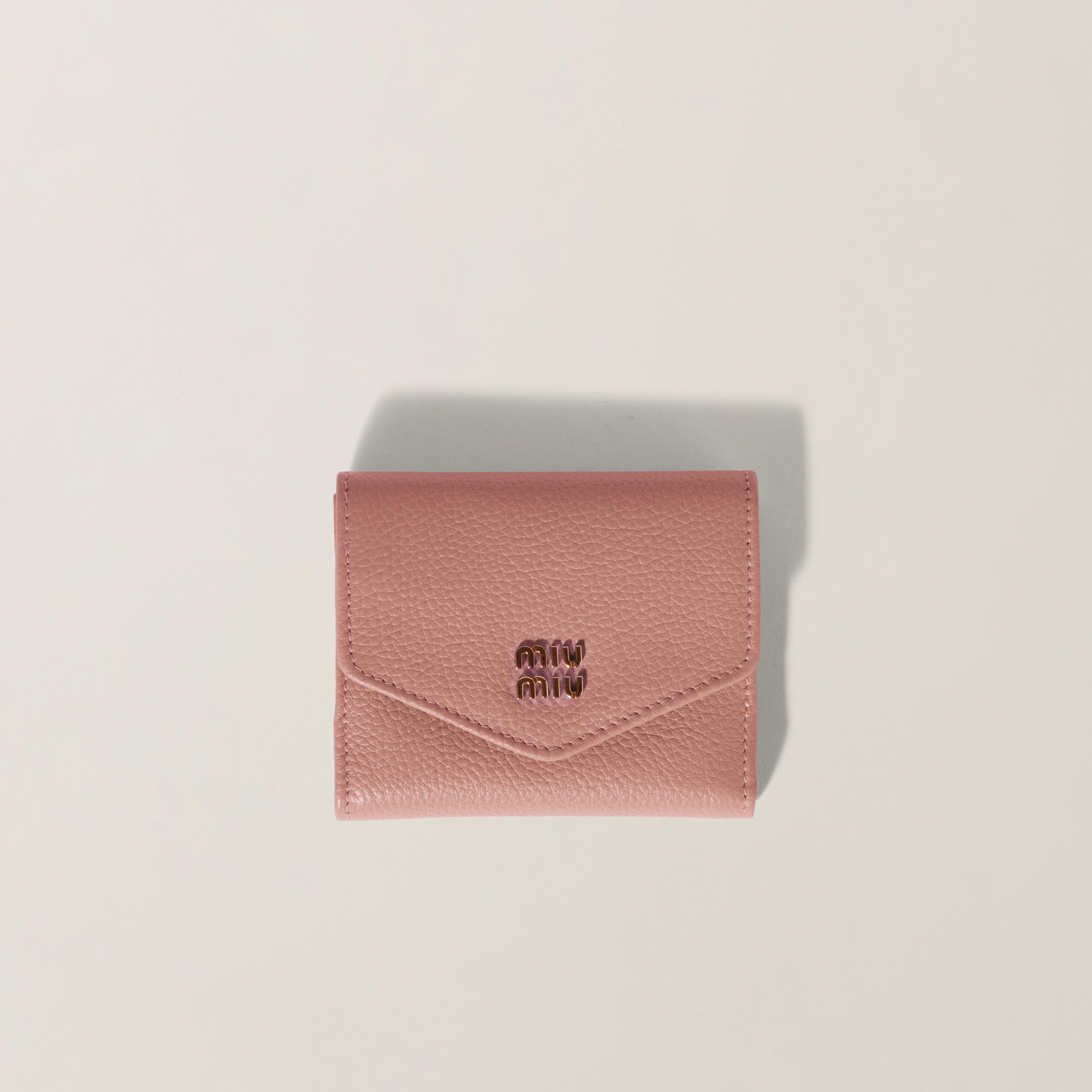 Orchid Pink Small Leather Wallet | Miu Miu