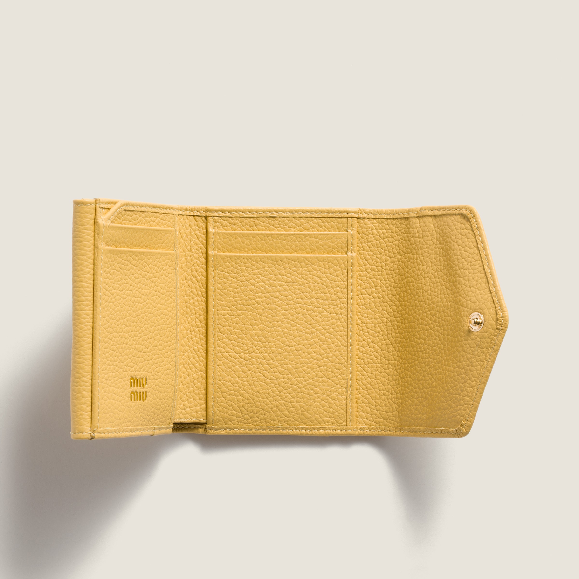Gold y2k Wallet Clasp Archive MIU MIU 小物 F0b7k States United - Miu Miu | Holder Card Leather 小物
