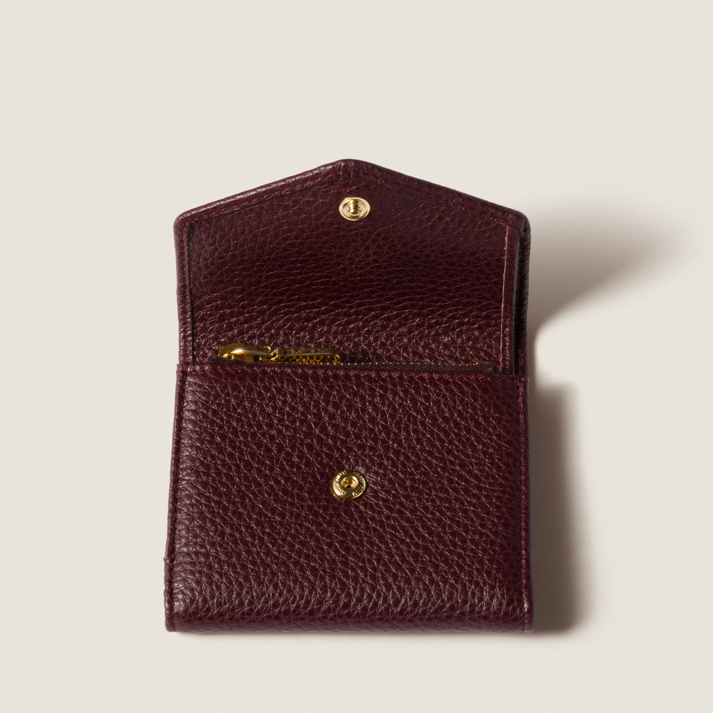 バーガンディ スモール レザー 財布 | Miu Miu - 日本