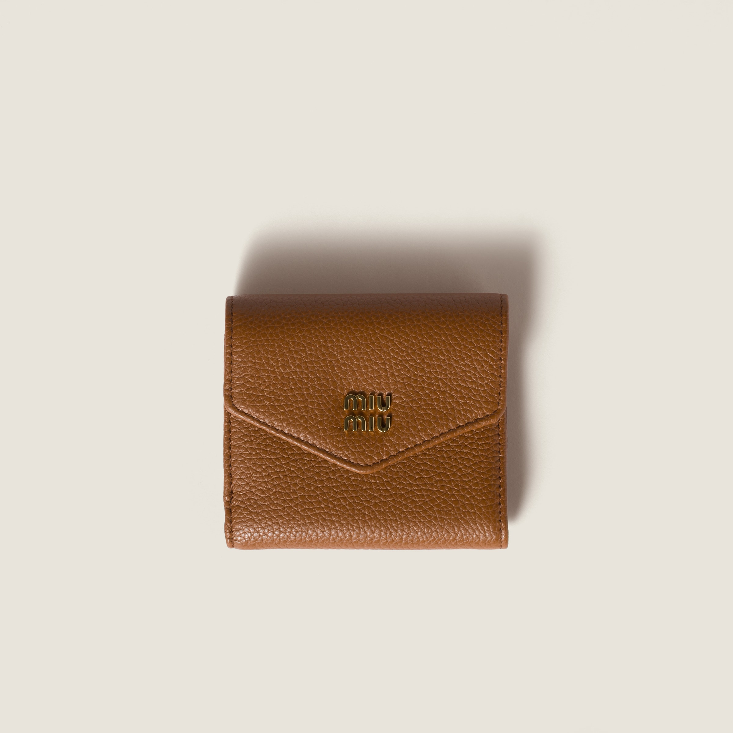 コニャック スモール レザー 財布 | Miu Miu