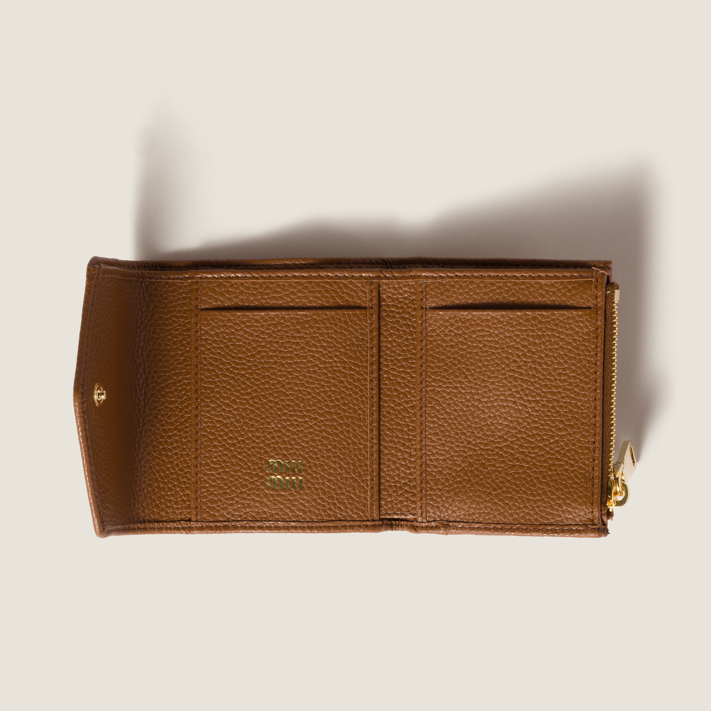 コニャック スモール レザー 財布 | Miu Miu