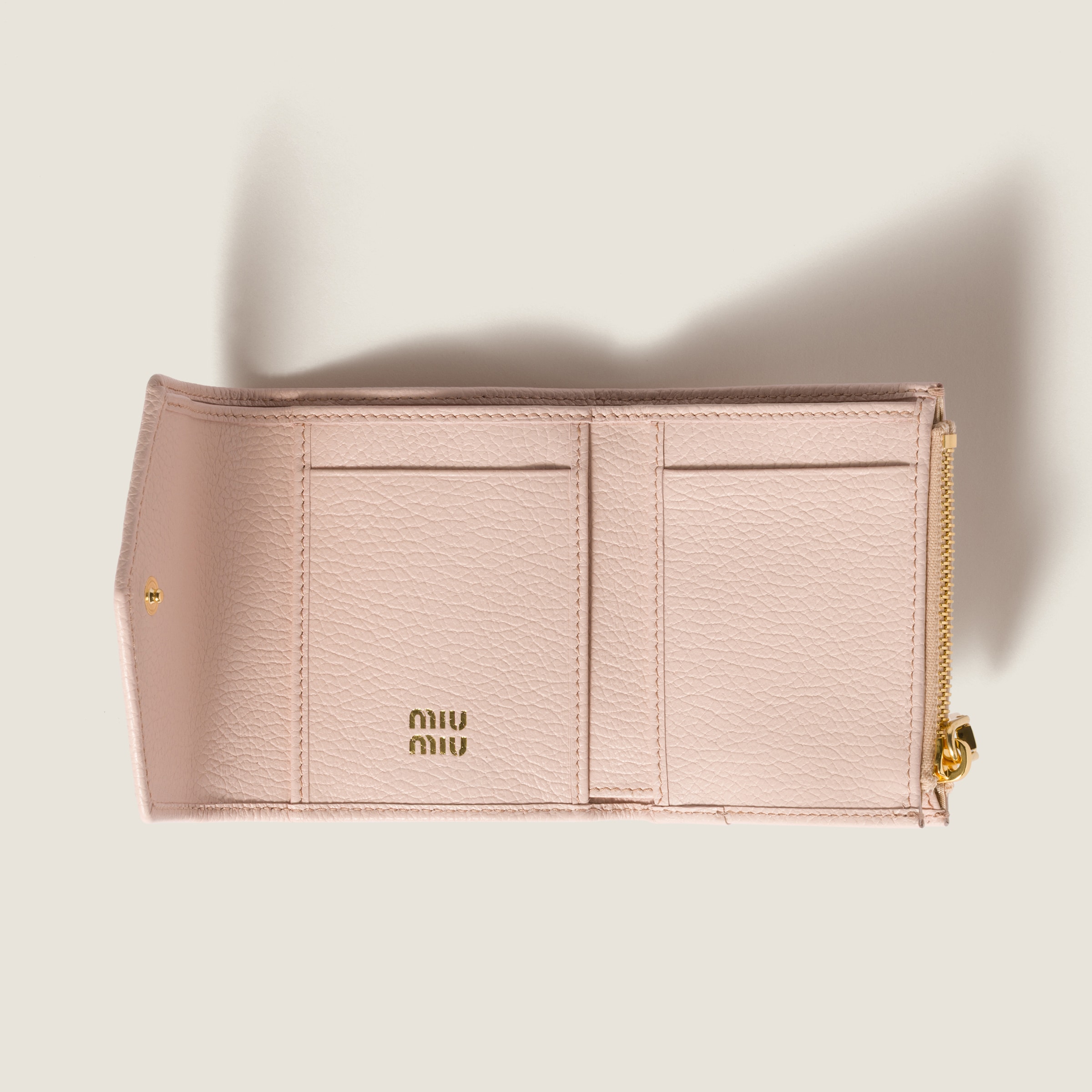 Gem Small Leather Wallet | Miu Miu