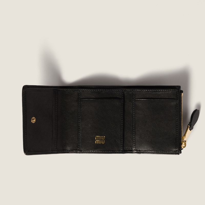 Petit portefeuille en cuir nappa