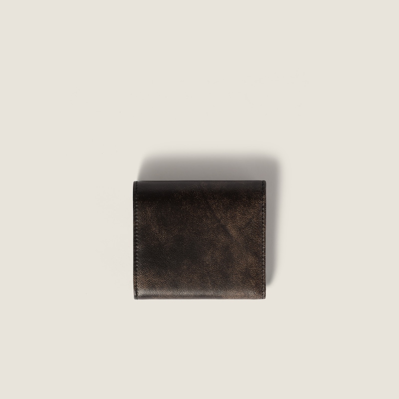Small nappa leather wallet