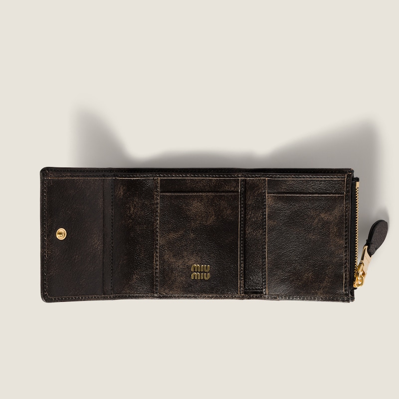 Small nappa leather wallet