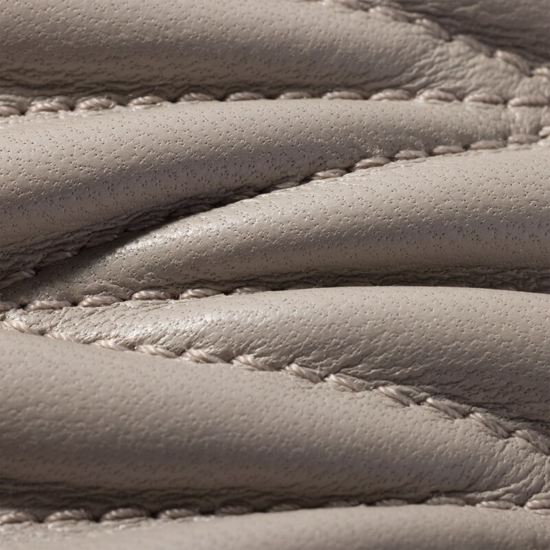 Matelassé nappa leather small wallet