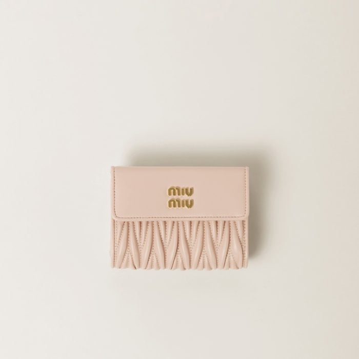 MIU ままならなかっ MIU ピンクベージュ レザー ミュール
