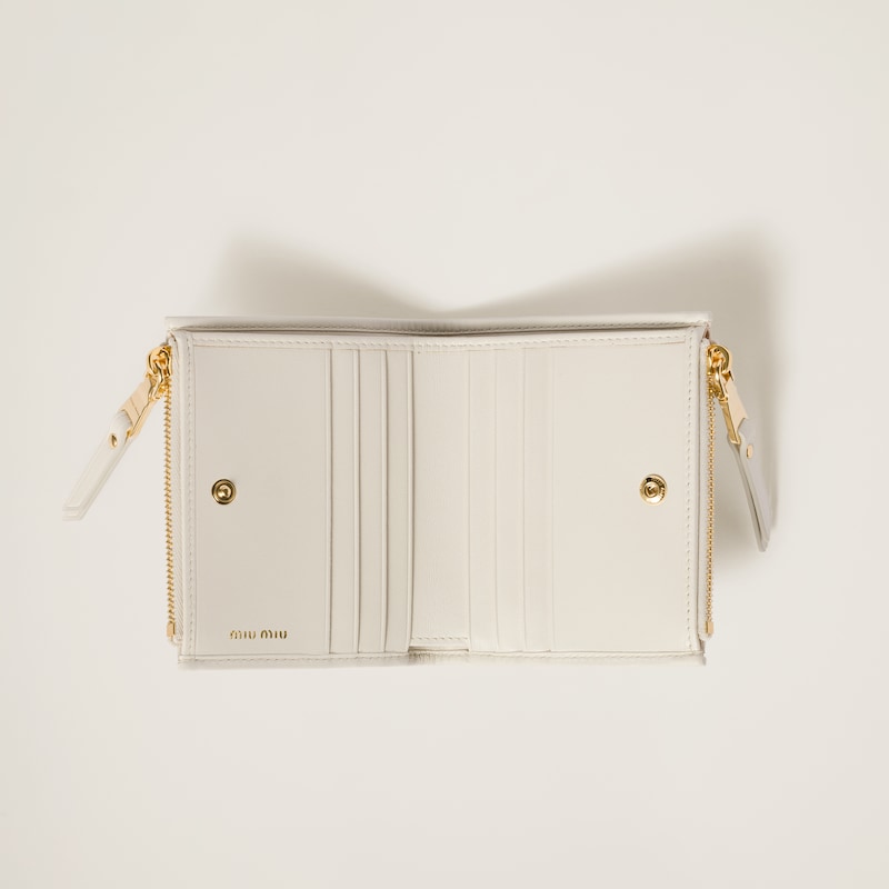 Small wallet in matelassé nappa leather