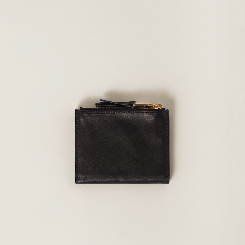 Small nappa leather wallet