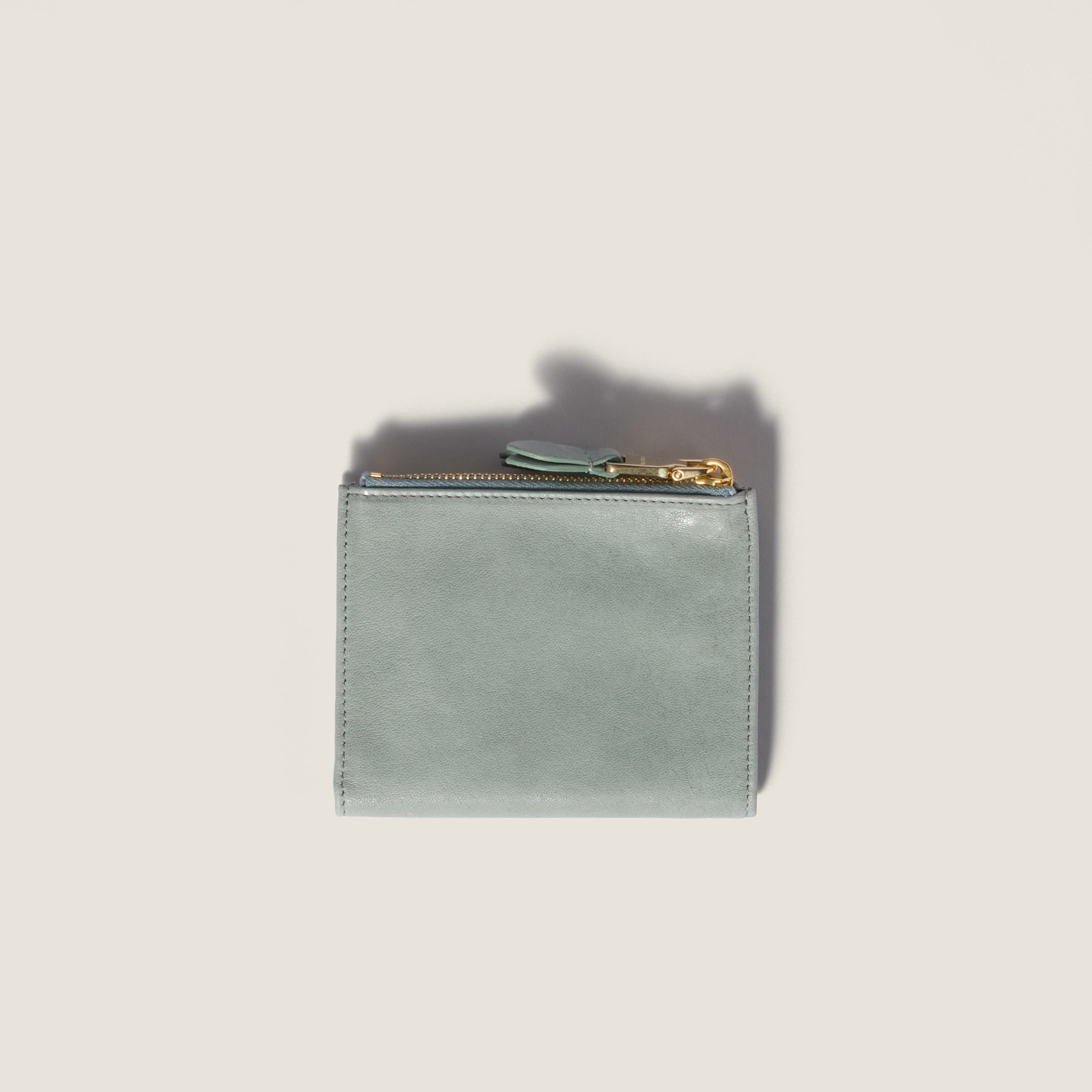 新品未使用【MIUMIU】 ナッパレザー 財布 パウダーブルー パウダーブルー ナッパレザー 財布 | Miu Miu - 日本